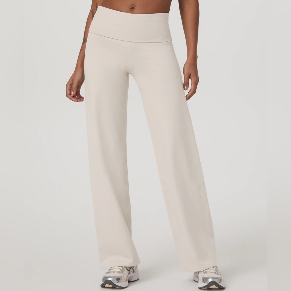 Vuori Granite Foldover Straight Leg - Oatmeal Heather